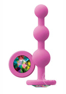 Glams Ripple Silicone Plug Rainbow Gem 4.49in