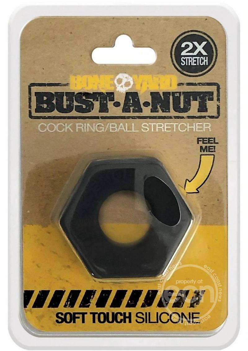 Boneyard - Bust A Nut 2X Stretch Silicone Cock Ring Ball Stretcher