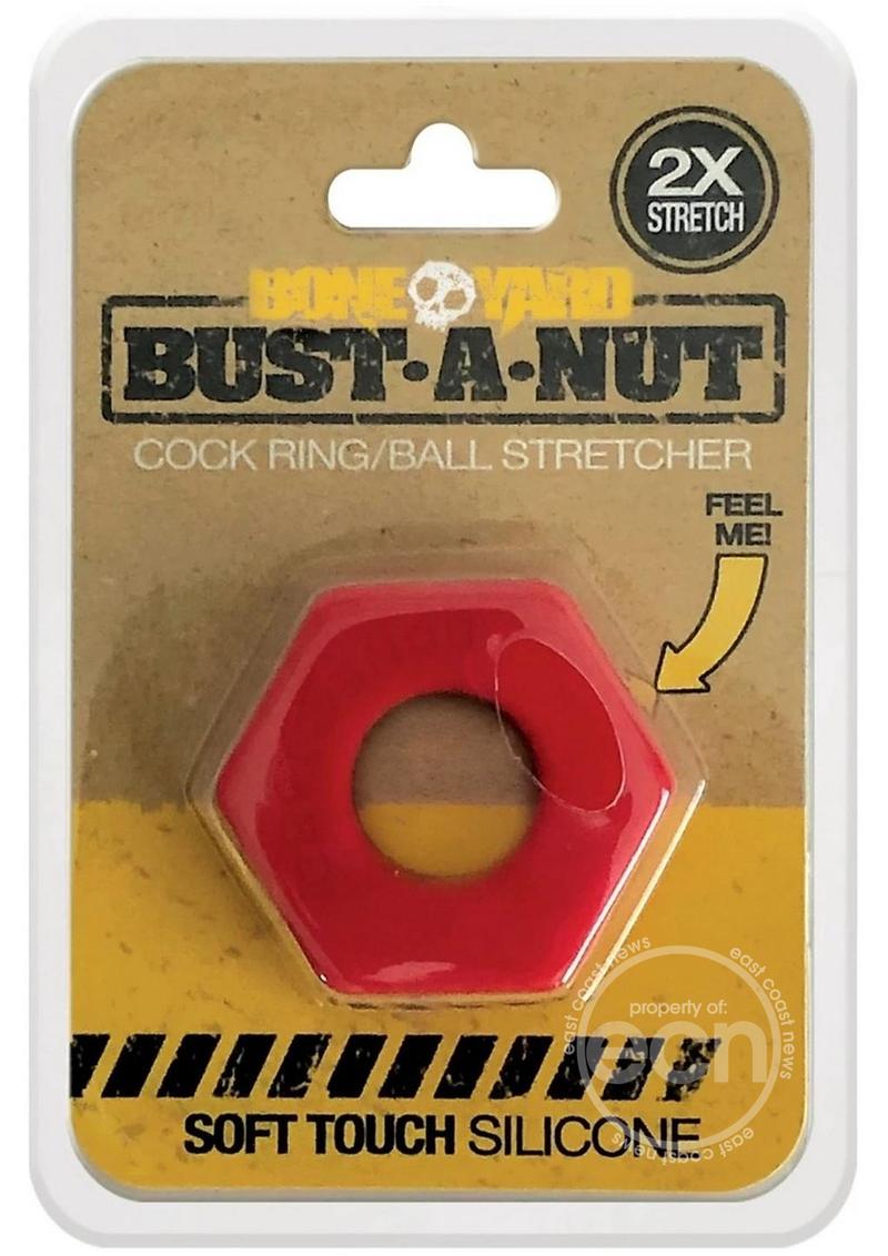 Boneyard - Bust A Nut 2X Stretch Silicone Cock Ring Ball Stretcher