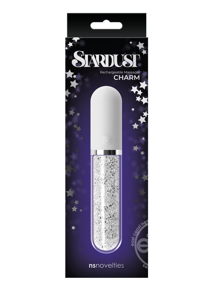 Stardust Charm Rechargeable Crystal Silicone Vibrator