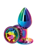 Rear Assets Rainbow-Finish Aluminum Anal Plugs