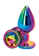 Rear Assets Rainbow-Finish Aluminum Anal Plugs