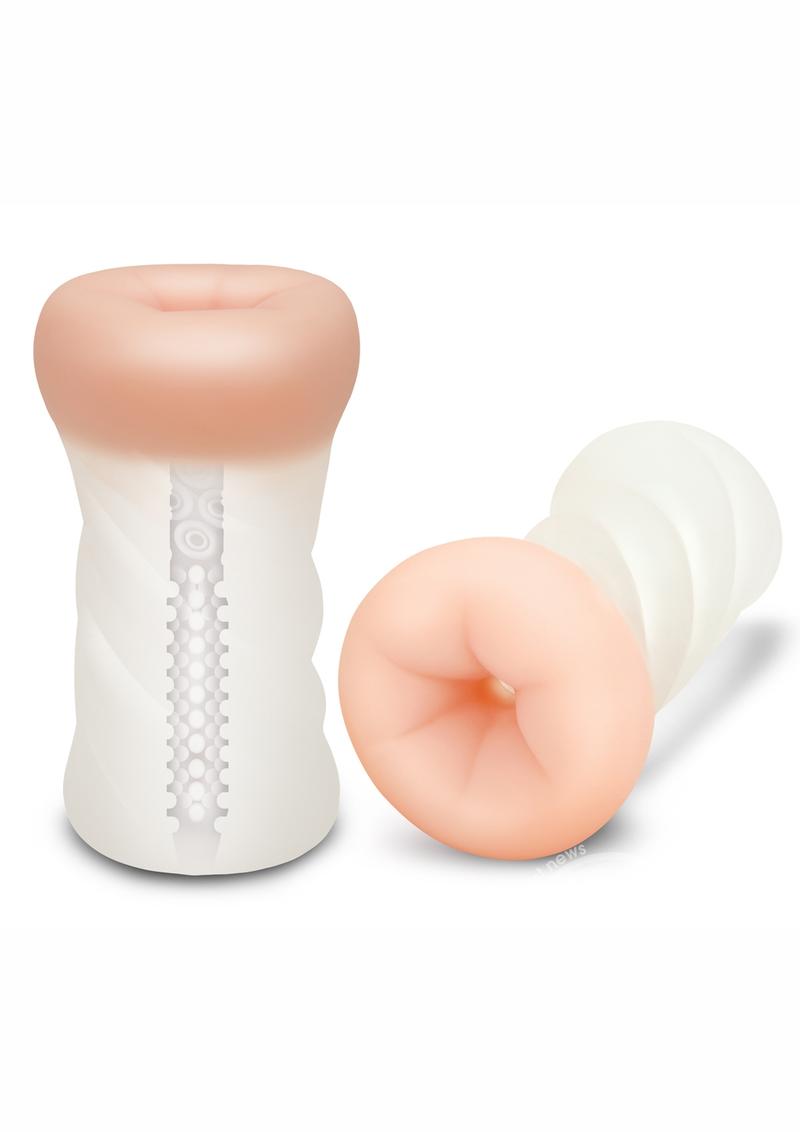 Zolo Squeezable & Textured Dual-Density Transparent Strokers