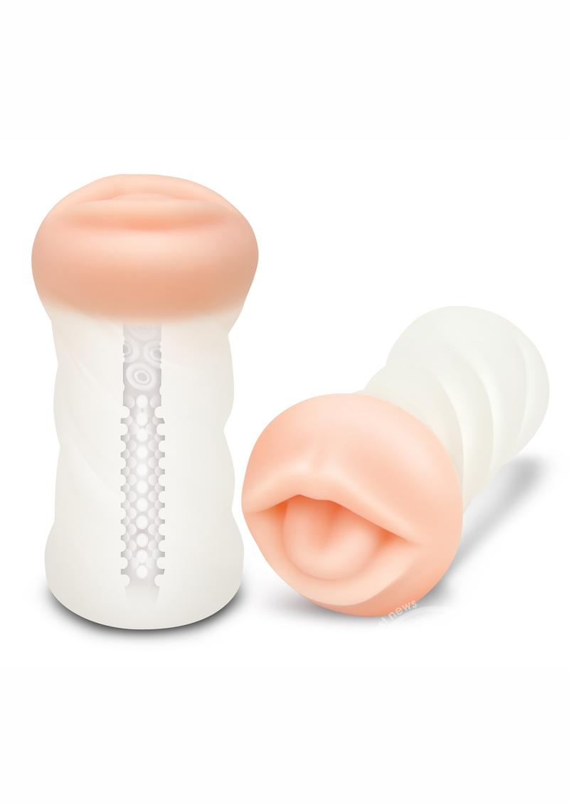 Zolo Squeezable & Textured Dual-Density Transparent Strokers