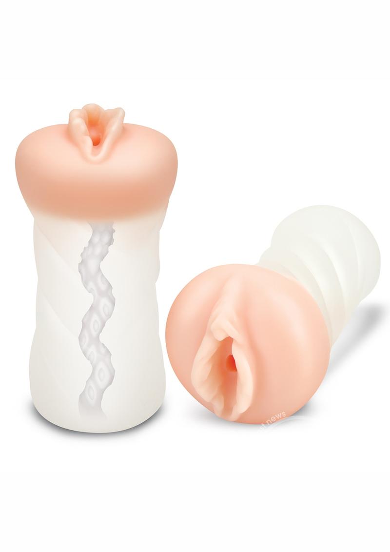 Zolo Squeezable & Textured Dual-Density Transparent Strokers