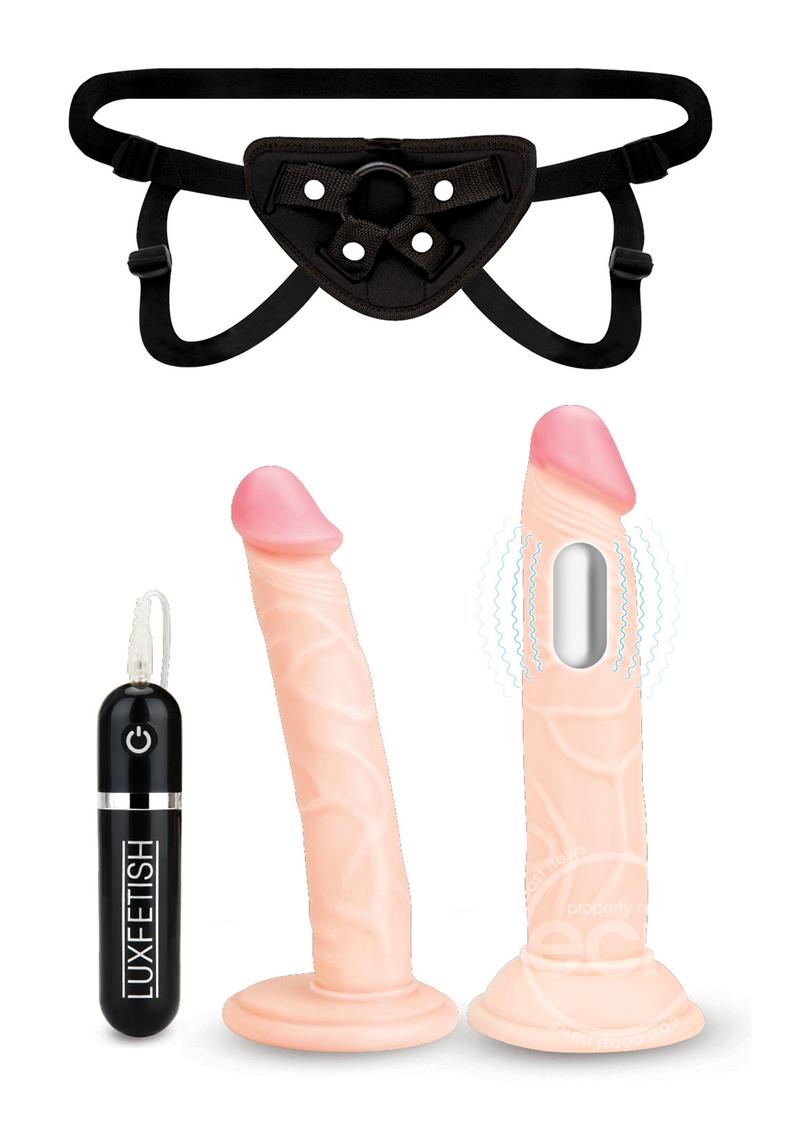 Lux Fetish Strap-On Pegging 3-Piece Set with Wired Controller
