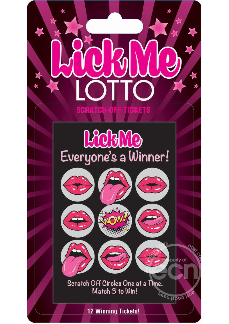 Lick Me Lotto Scratch Off Tickets - 12-Card Pack