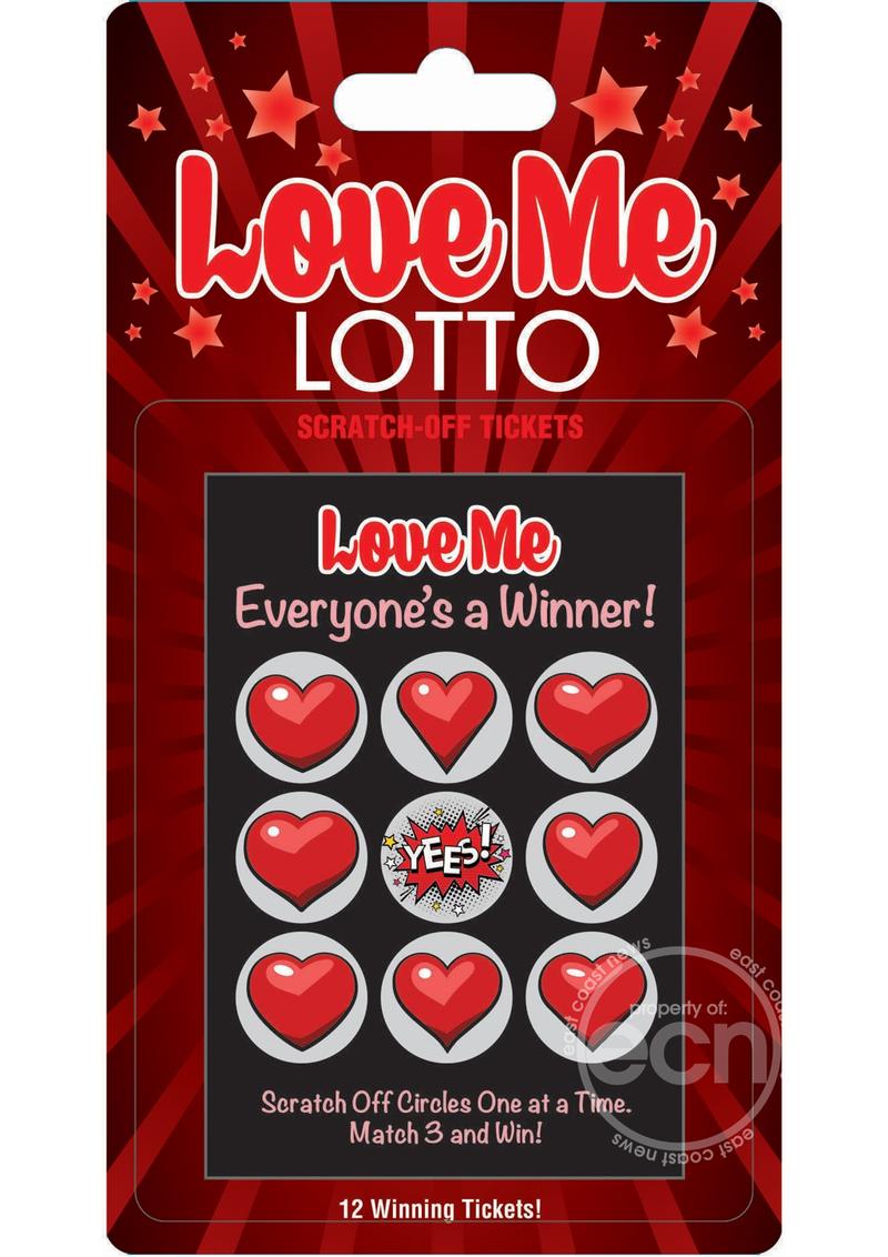 Love Me Lotto Scratch Off Tickets - 12-Card Pack