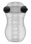 GoodHead Helping Head Pro Vibrating Stroker With Bullet - Frost