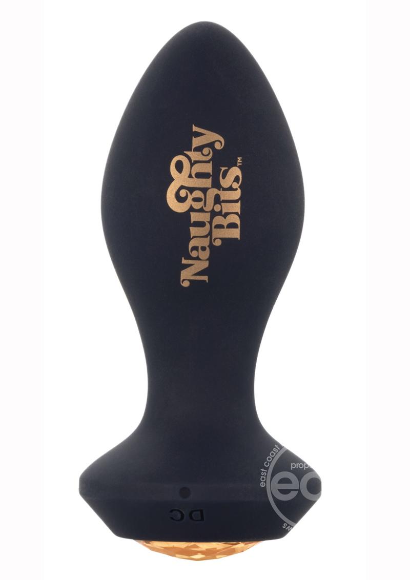 Naughty Bits - Shake Your Ass Petite Vibrating SIlicone Rechargeable Butt Plug