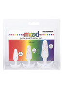 Mood Pride Silicone Confetti 3-Piece Anal Plug Trainer Kit