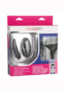 Remote Control Tie-Side Lace Thong Set - Black