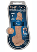 Fleshstixxx Dual Density Silicone Bendable Dong with Balls - 7in