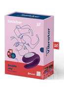 Satisfyer Double Joy Rechargeable Silicone Bluetooth Dual Stimulating Vibrator