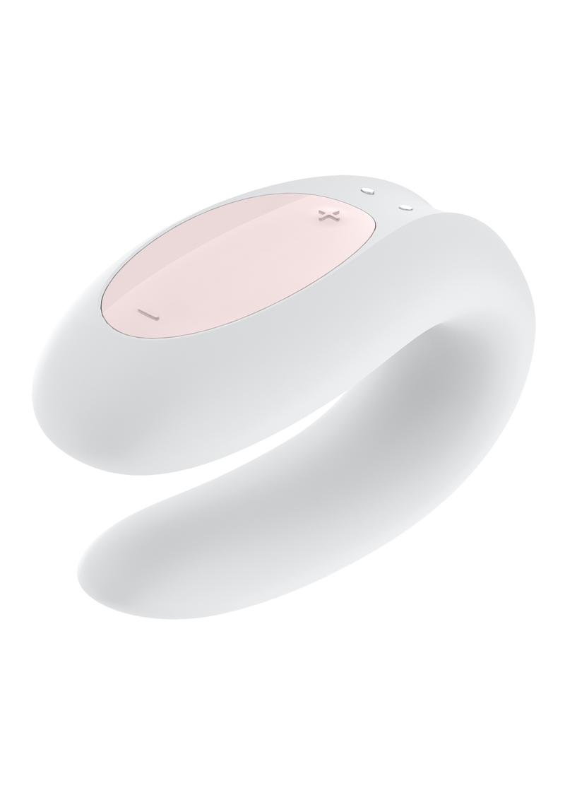 Satisfyer Double Joy Rechargeable Silicone Bluetooth Dual Stimulating Vibrator