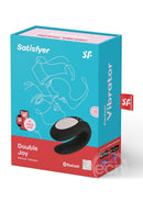 Satisfyer Double Joy Rechargeable Silicone Bluetooth Dual Stimulating Vibrator