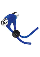 Zolo Rechargeable Vibrating Cock Ring & Lasso - Navy