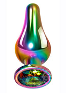 Rainbow Metal Anal Plug Small