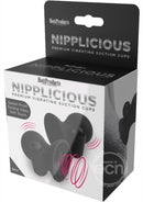 Nipplicious Premium Silicone Vibrating Suction Cups - Black
