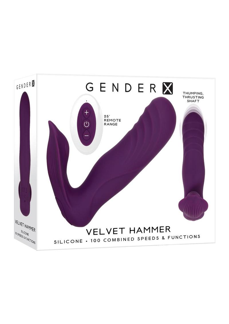 Gender X - Velvet Hammer Rechargeable Silicone Wearable Vibrator