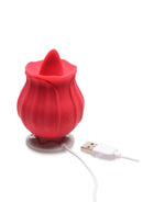 Bloomgasm Wild Violet Rechargeable Silicone Licking-Tongue Clitoral Stimulator