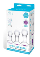 Glas Bling Bling 3pc Anal Training Kit