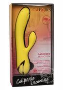 California Dreaming San Diego Seduction Rechargeable Silicone Clirotal Stimulator - Yellow
