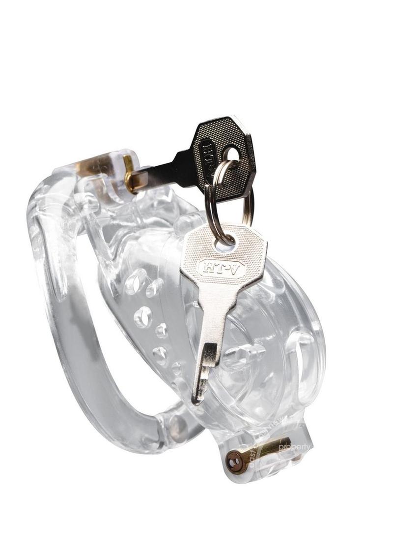 Master Series - Double Lockdown Locking Customizable Chastity Cage
