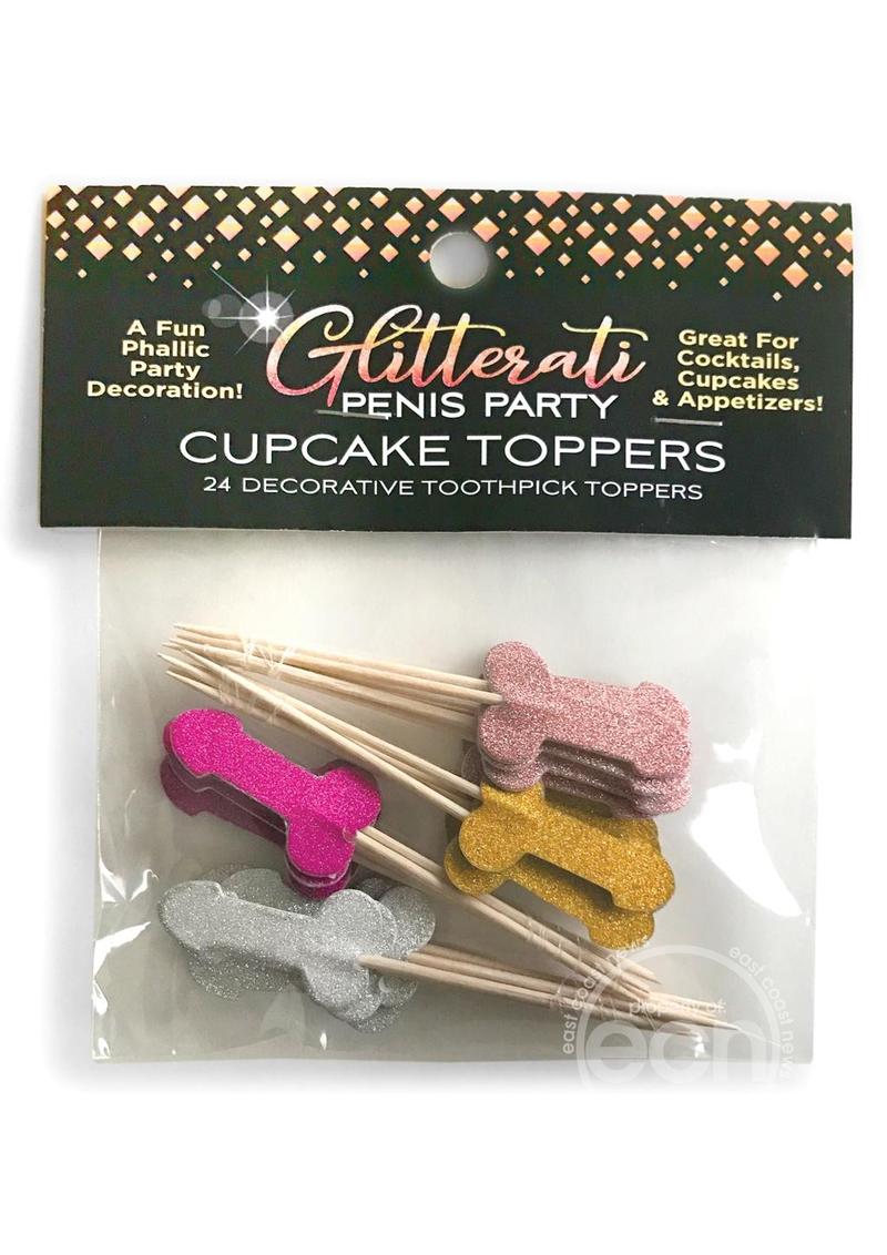 Glitterati Penis Party Cupcake Toppers