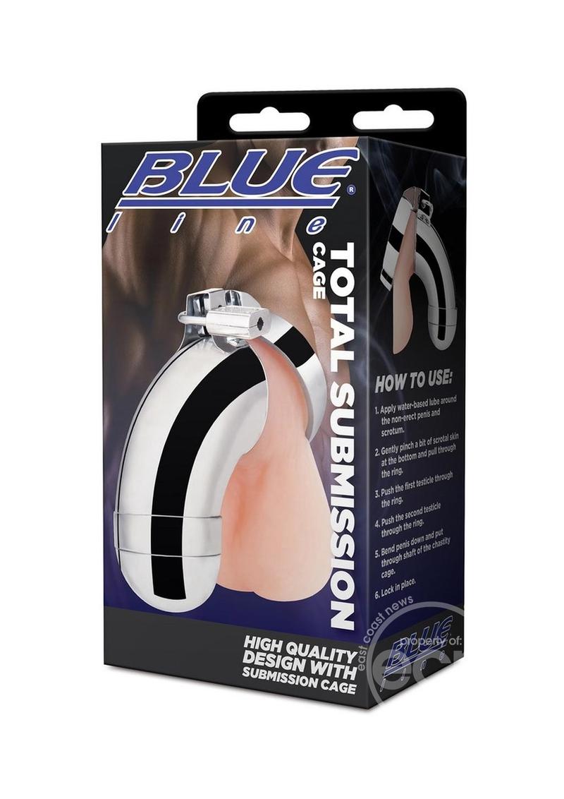 Blue Line - Total Submission Chastity Cage