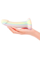 Dildolls Fantasia Silicone Dildo - Glow-in-the-Dark Pastel Rainbow