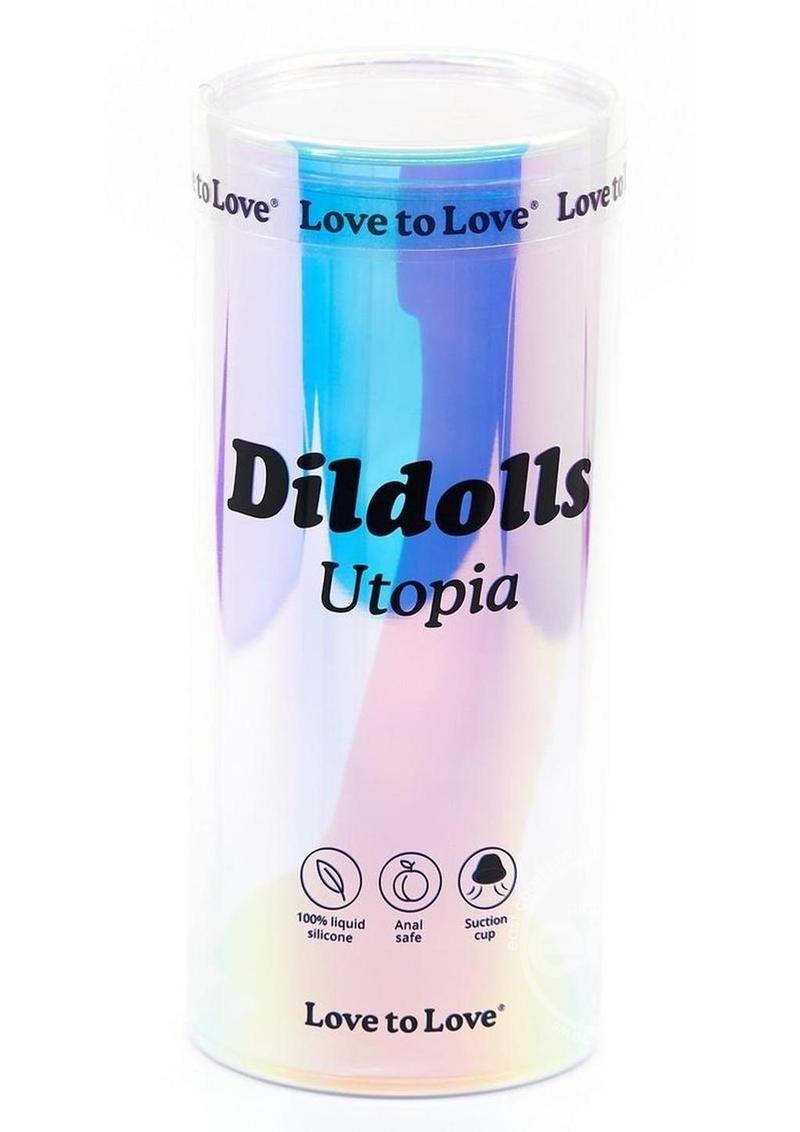 Dildolls Utopia Silicone Dildo - Bright Gradient