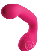 Buck Wild Rechargeable Silicone Dual Massager with Clitoral Stimulation - Pink