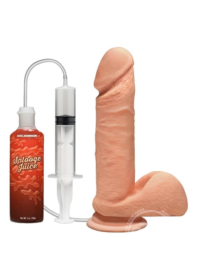 The D - Perfect D Ultraskyn Squirting Dildo 7in