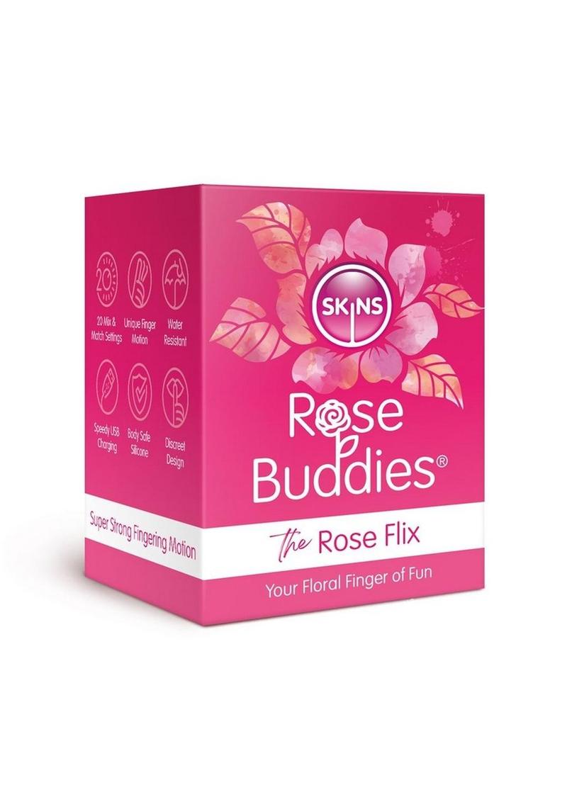 Skins Rose Buddies - The Rose Flix Finger Rechargeable Silicone Stimulator