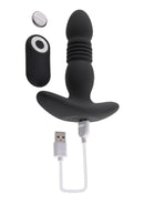 Playboy - Trust the Thrust - Rechargeable Silicone Thrusting Anal Plug with Remote Control