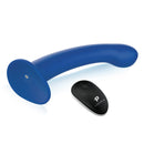 Pegasus Remote Control Silicone Vibrating Dildo & Harness Set - Blue