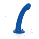 Pegasus Remote Control Silicone Vibrating Dildo & Harness Set - Blue