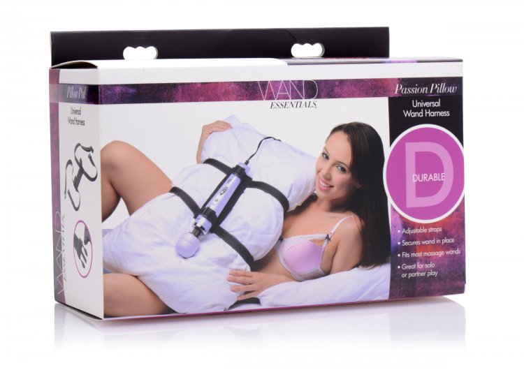 Wand Essentials Passion Pillow Universal Wand Harness for Pillows or Cushions - Black