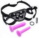 Strap On Double G Deluxe Vibrating Silicone Strap On O/S