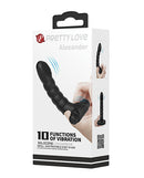 PrettyLove Alexander Silicone Finger Vibrator - Black