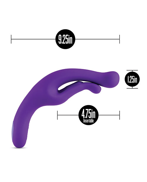 Wellness G Wave Rechargeable Silicone G-Spot Vibrating Dual Stimulator - Purple