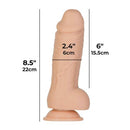 Addiction Roman 8" Girthy Silicone Dildo - Vanilla