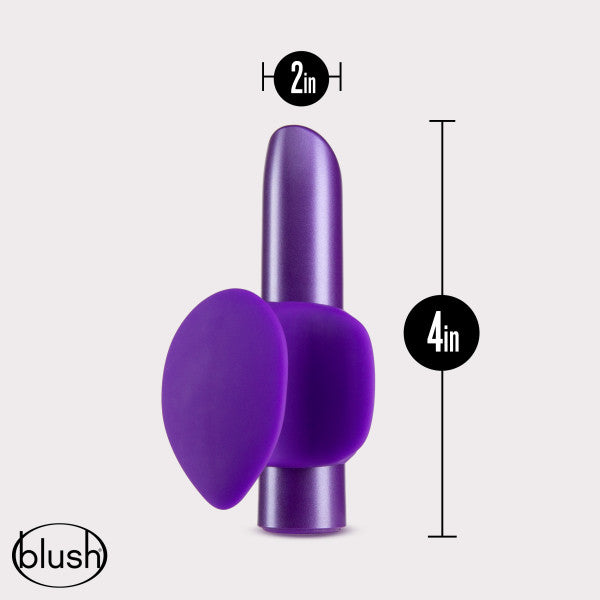 Noje B6 Rechargeable Vibrator with Silicone Sleeve - Iris Purple