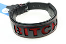 Plesur Leather Collar - "Bitch"