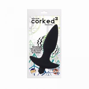 Corked2 Silicone Vibrating Anal Plugs - 2 Sizes
