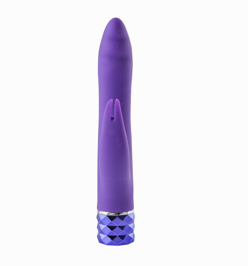 Maia Hailey Silicone Rechargeable Vibrating Dual Stimulator - Purple