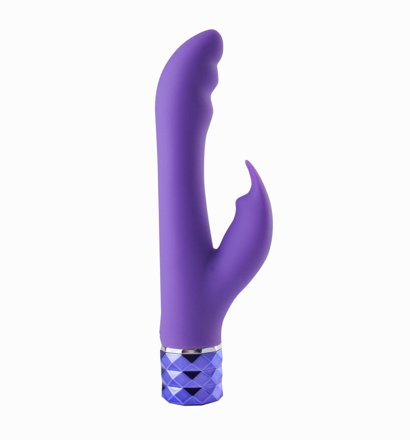 Maia Hailey Silicone Rechargeable Vibrating Dual Stimulator - Purple