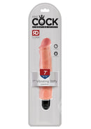 King Cock Vibrating Stiffy Dildo 7in