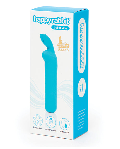 HappyRabbit Rabbit-Ears Silicone Rechargeable Bullet Vibe